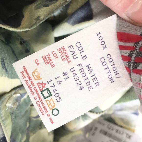 NWOT Vintage Midi Skirt Floral Tropical Leaves Print Button down Blue Cream 16 - Picture 9 of 9